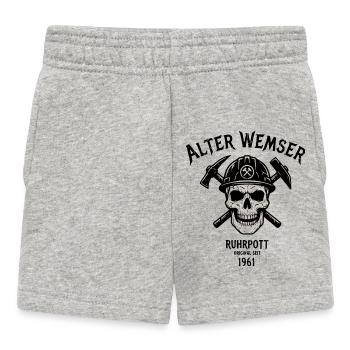 1961 Geburtstag Geschenk für echte Ruhrpott Typen - Baby Shorts - Grau meliert - Vorne