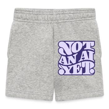 Pas encore une IA - Short Bébé - gris chiné - Devant