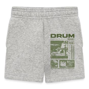 Rock Drummer Drum Player Streetwear - Baby Shorts - heather grey - Front