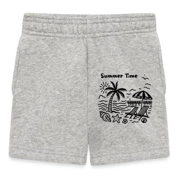Palm Beach Pier - Conception estivale - Short Bébé - gris chiné - Devant