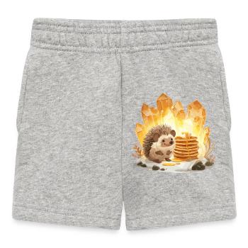 Hérisson & Cristaux Pancake - Short Bébé - gris chiné - Devant