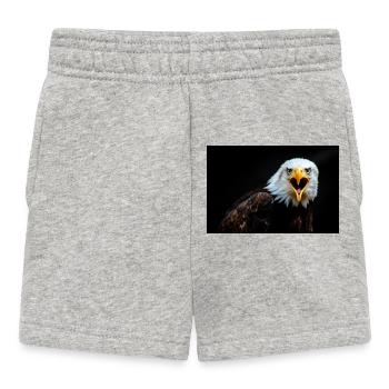 Wütender Adler Blick - Baby Shorts - Grau meliert - Vorne