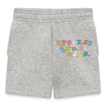 Fier écolier - Short Bébé - gris chiné - Devant