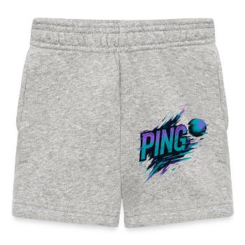Ping Pong - Tennis de Table - Short Bébé - gris chiné - Devant