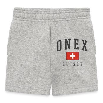 Onex – Schweizer Identität aus dem Kanton Genf - Baby Shorts - Grau meliert - Vorne