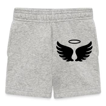 Symbole de l’Ange des Ailes - Short Bébé - gris chiné - Devant