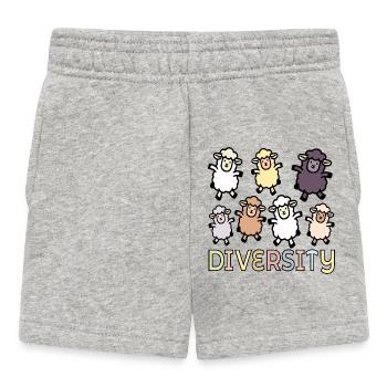 Diversity Sheep Inclusion - Baby Shorts - heather grey - Front