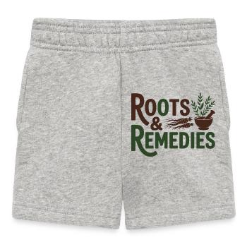 Remèdes professionnels de Roots Herbalist Clinic - Short Bébé - gris chiné - Devant