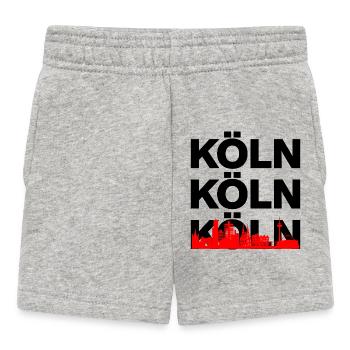 KÖLN SKYLINE – DOM POWER! - Baby Shorts - Grau meliert - Vorne