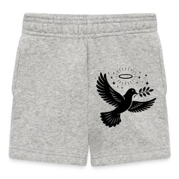 Colombe Sainte Chrétienne - Short Bébé - gris chiné - Devant