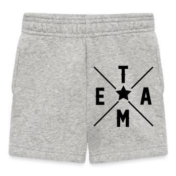 Team - Baby Shorts - heather grey - Front