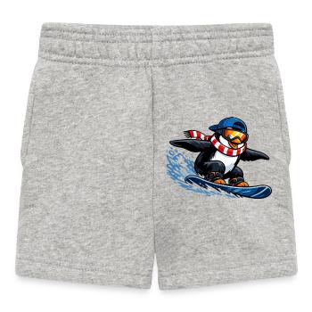 Sports d’hiver Penguin Boarder - Short Bébé - gris chiné - Devant