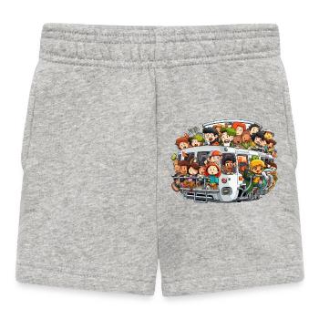 Scène colorée du bus - Short Bébé - gris chiné - Devant