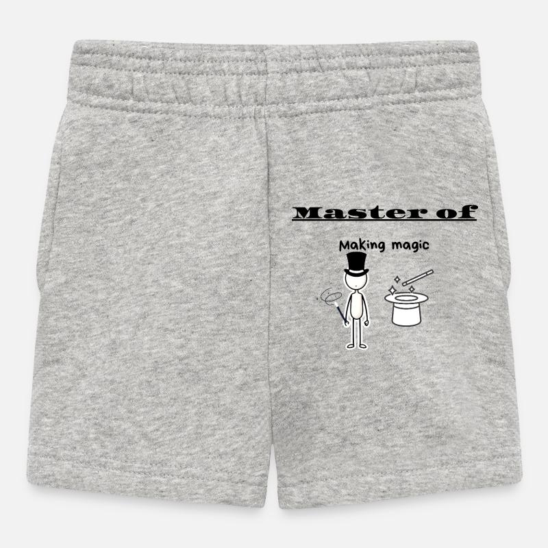 Maître de la Création de la Magie - Short Bébé - gris chiné