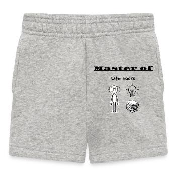 Astuces de Maître de la Vie - Short Bébé - gris chiné - Devant