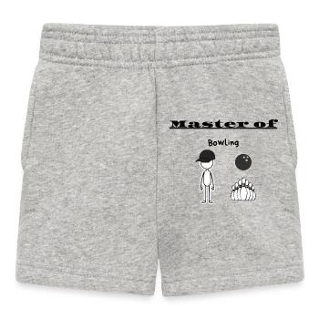 Maître du bowling - Short Bébé - gris chiné - Devant