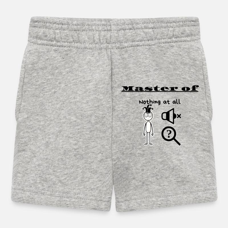 Maître du Rien du tout - Short Bébé - gris chiné
