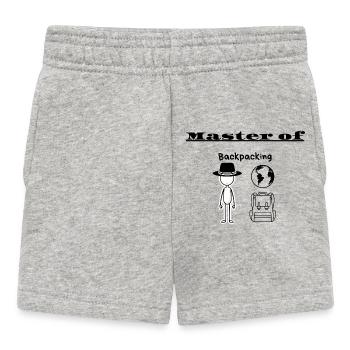 Master of Backpacking - Baby Shorts - heather grey - Front