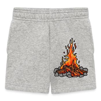 Feu de camp - Short Bébé - gris chiné - Devant