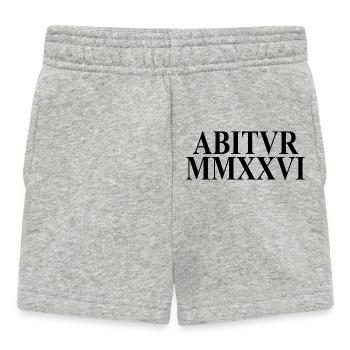 Abi 2026 - Abitur - Römische Ziffern - Latein - Baby Shorts - Grau meliert - Vorne