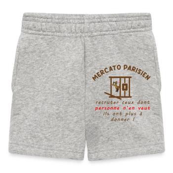 Mercato_parisien_recruter - Short Bébé - gris chiné - Devant