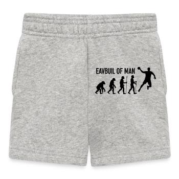 Evolution of Man Leap - Baby Shorts - heather grey - Front