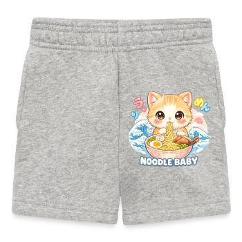 Ramen Katze Kanagawa - Baby Shorts - Grau meliert - Vorne