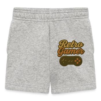 Retro-Gamer Controller-Design - Baby Shorts - Grau meliert - Vorne