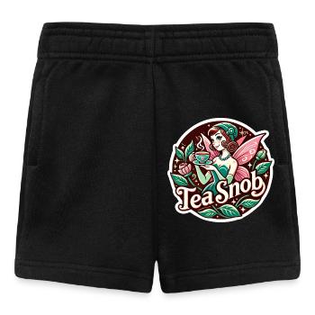 Tee-Snob Feen-Teeparty - Baby Shorts - Schwarz - Vorne