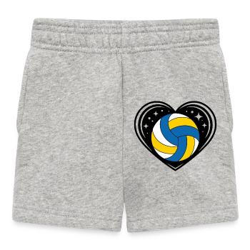 Volleyball Galaxy - Short Bébé - gris chiné - Devant