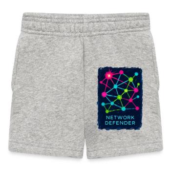Netzwerk- und Cybersicherheitsverteidiger - Baby Shorts - Grau meliert - Vorne