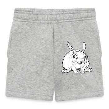 lapin flippant - Short Bébé - gris chiné - Devant