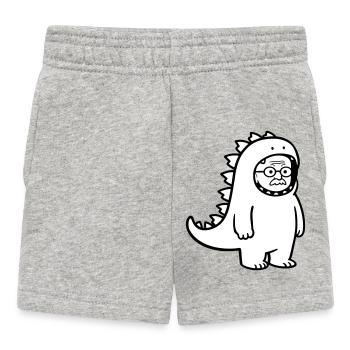 Carnival grouch grandpa - Baby Shorts - heather grey - Front