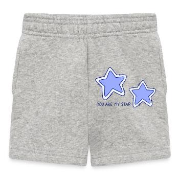 Stars - Baby Shorts - heather grey - Front