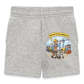 Rente mit 70 ?  - Baby Shorts - Grau meliert - Vorne