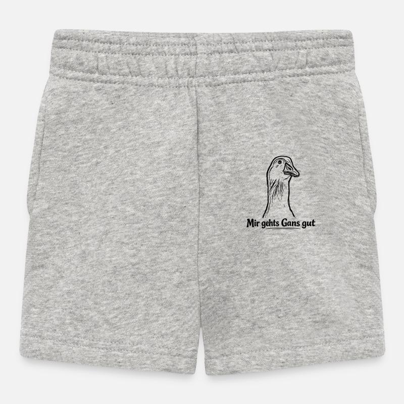 Oie - Short Bébé - gris chiné