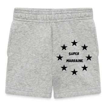 SUPER MARRAINE - Short Bébé - gris chiné - Devant