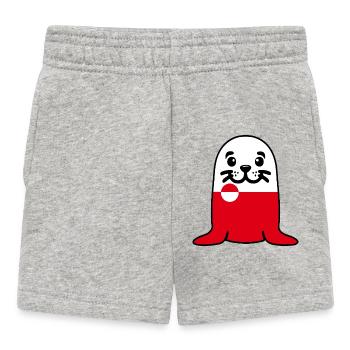 Robbe Grönland - Baby Shorts - Grau meliert - Vorne