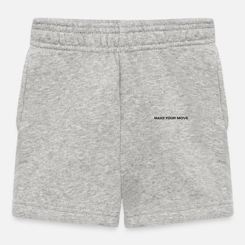 Mach deinen Zug - Baby Shorts - Grau meliert