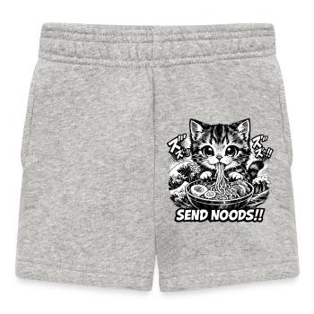 Send Noods Ramen Bowl Kawaii Japanese - Baby Shorts - Grau meliert - Vorne