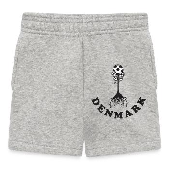 Denmark Fussball Baum - Baby Shorts - Grau meliert - Vorne