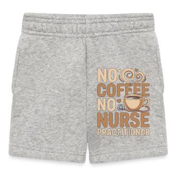 Infirmière praticienne sans café Allaitement Amoureux du café - Short Bébé - gris chiné - Devant