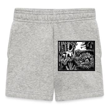 Cerf d’Alfabeest - Short Bébé - gris chiné - Devant