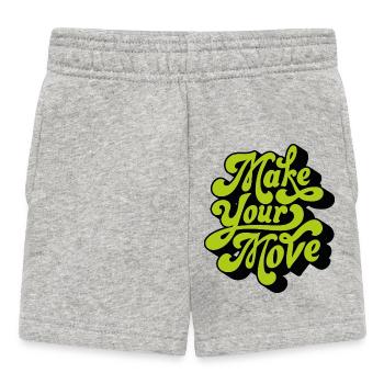 Make your move - Baby Shorts - heather grey - Front
