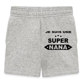 Je suis une super nana - Short Bébé - gris chiné - Devant