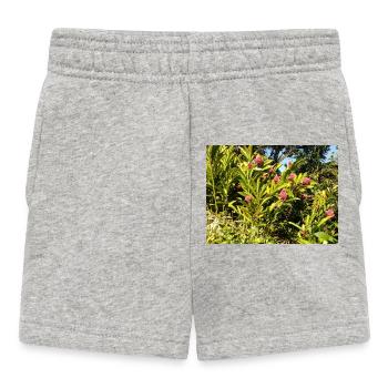 Design_floral - Short Bébé - gris chiné - Devant