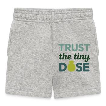 Certified Clinical Micro-Pharmacology Apparel  - Baby Shorts - heather grey - Front