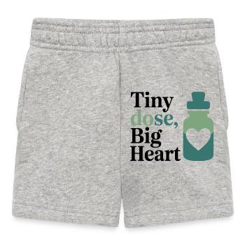 Homeopathy Tiny Dose Big Heart Professional Gear  - Baby Shorts - heather grey - Front