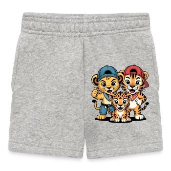Cuddly Trio Caps - Baby Shorts - heather grey - Front