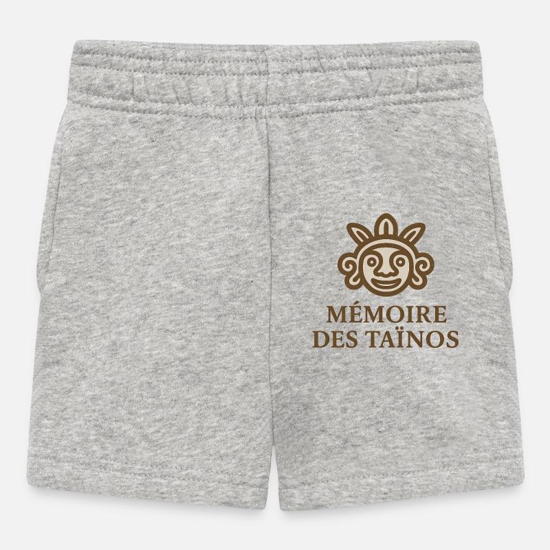 Soleil Taïnos Rétro - Short Bébé - gris chiné